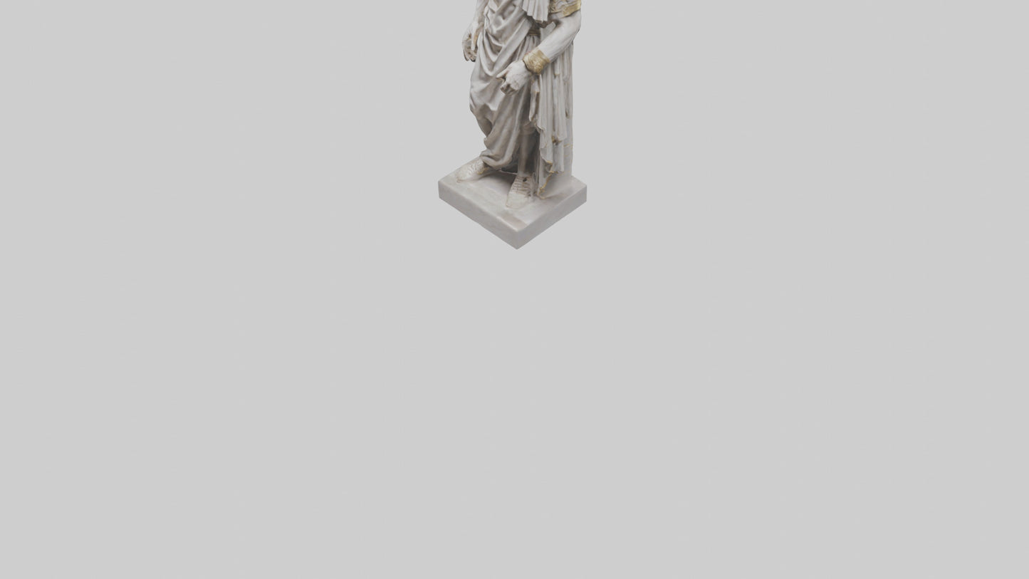 Julius Caesar statue model VR / AR / low-poly
