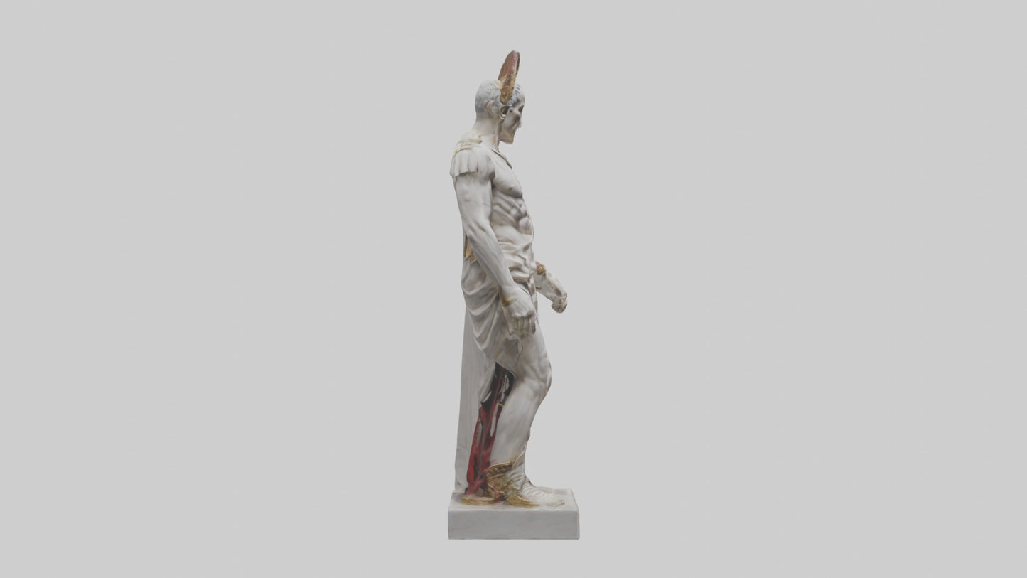 Julius Caesar statue model VR / AR / low-poly