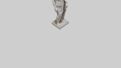 Julius Caesar statue model VR / AR / low-poly