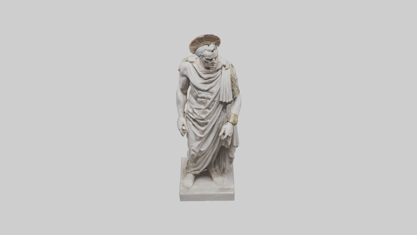 Julius Caesar statue model VR / AR / low-poly
