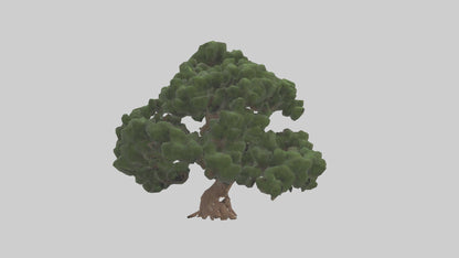 Juniper tree model VR / AR / low-poly