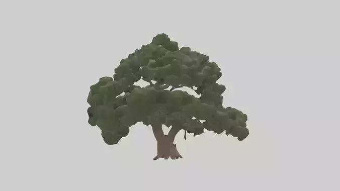 Juniper tree model VR / AR / low-poly