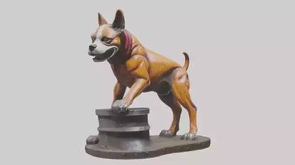 Junkyard Dog statue model VR / AR / low-poly