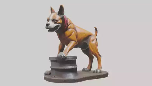 Junkyard Dog statue model VR / AR / low-poly