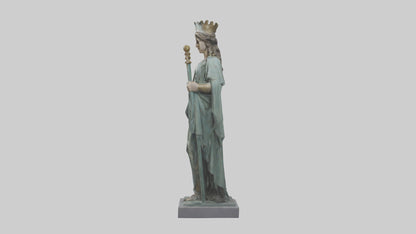 Juno statue model VR / AR / low-poly