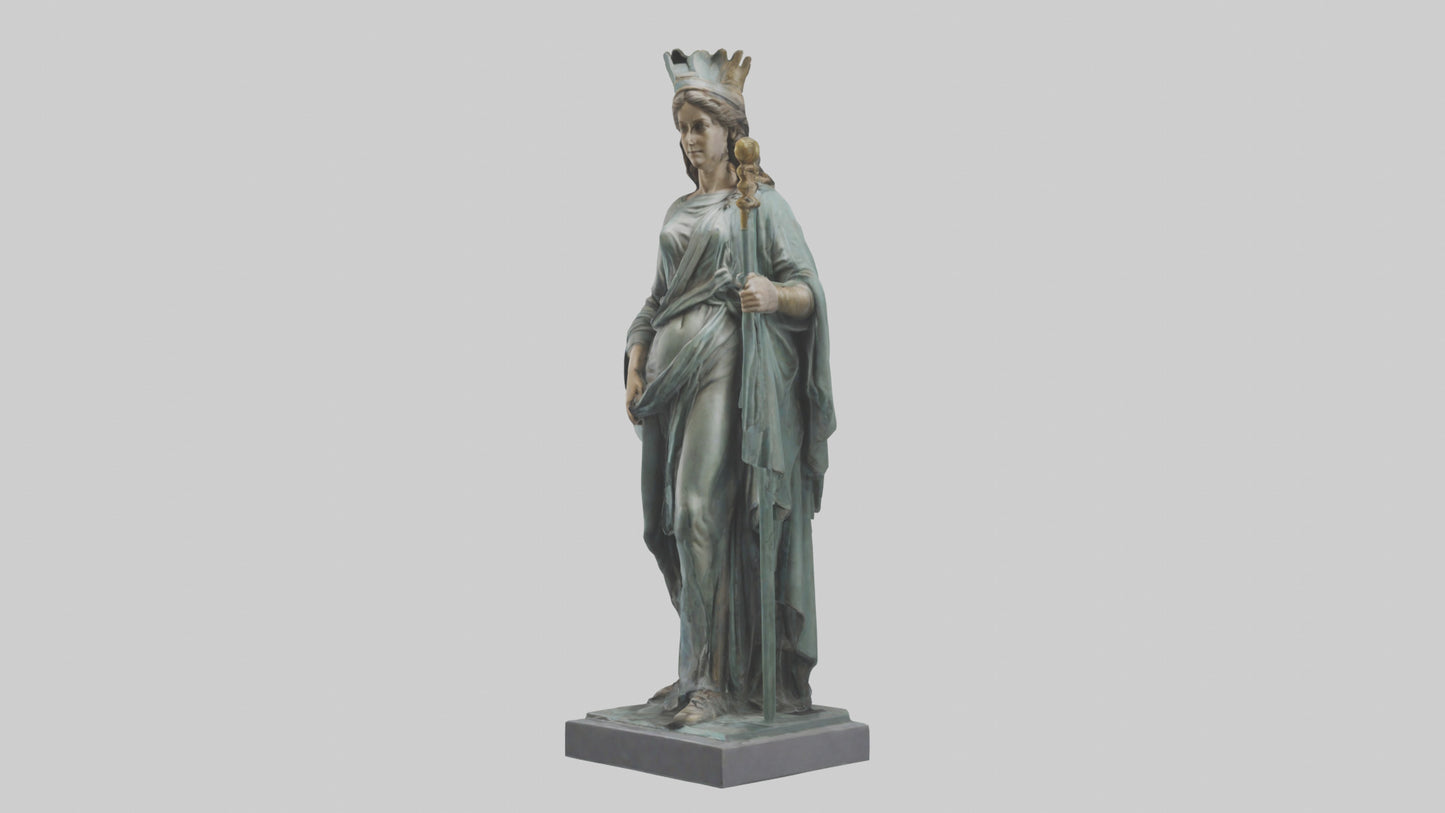 Juno statue model VR / AR / low-poly