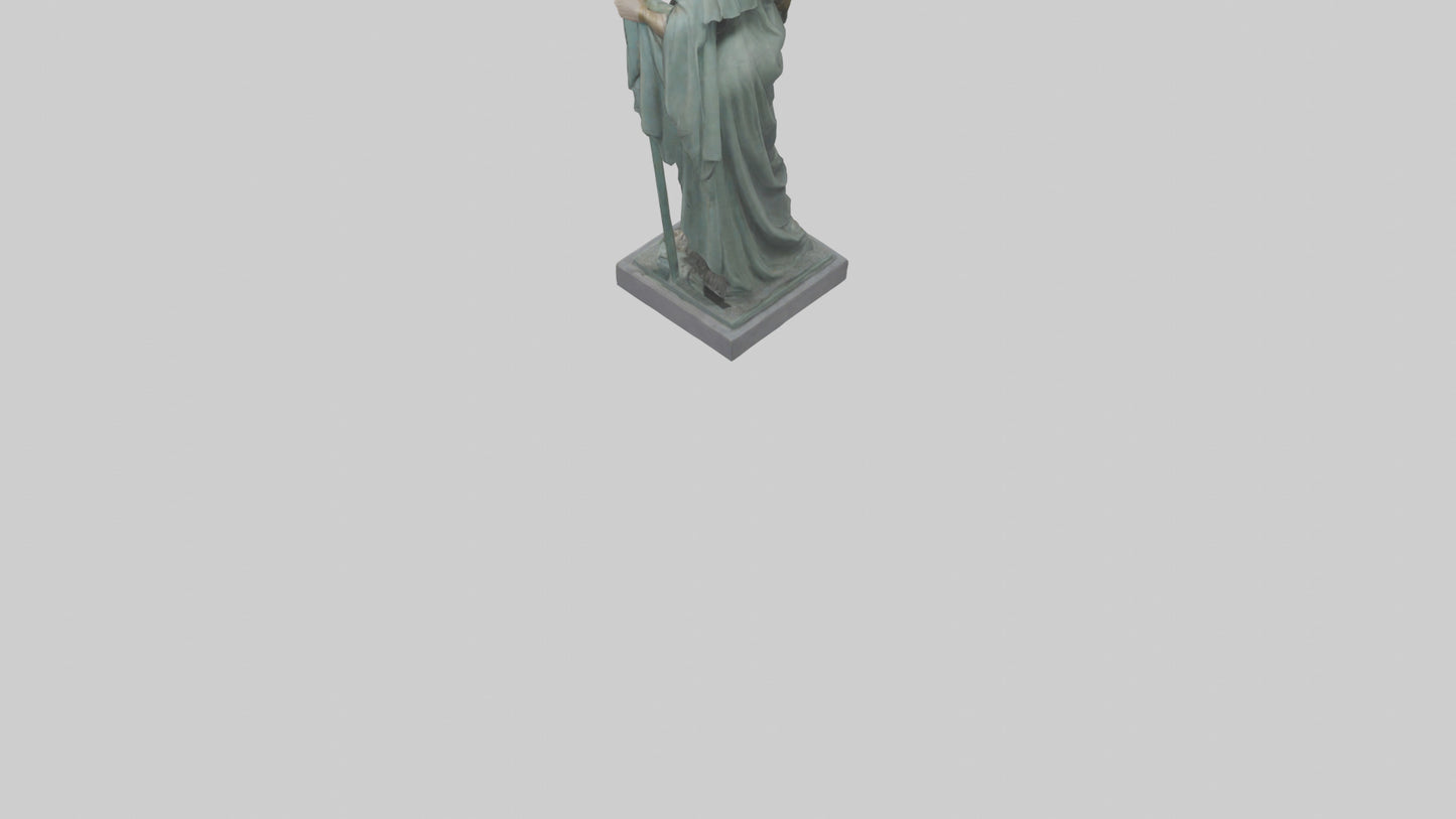 Juno statue model VR / AR / low-poly