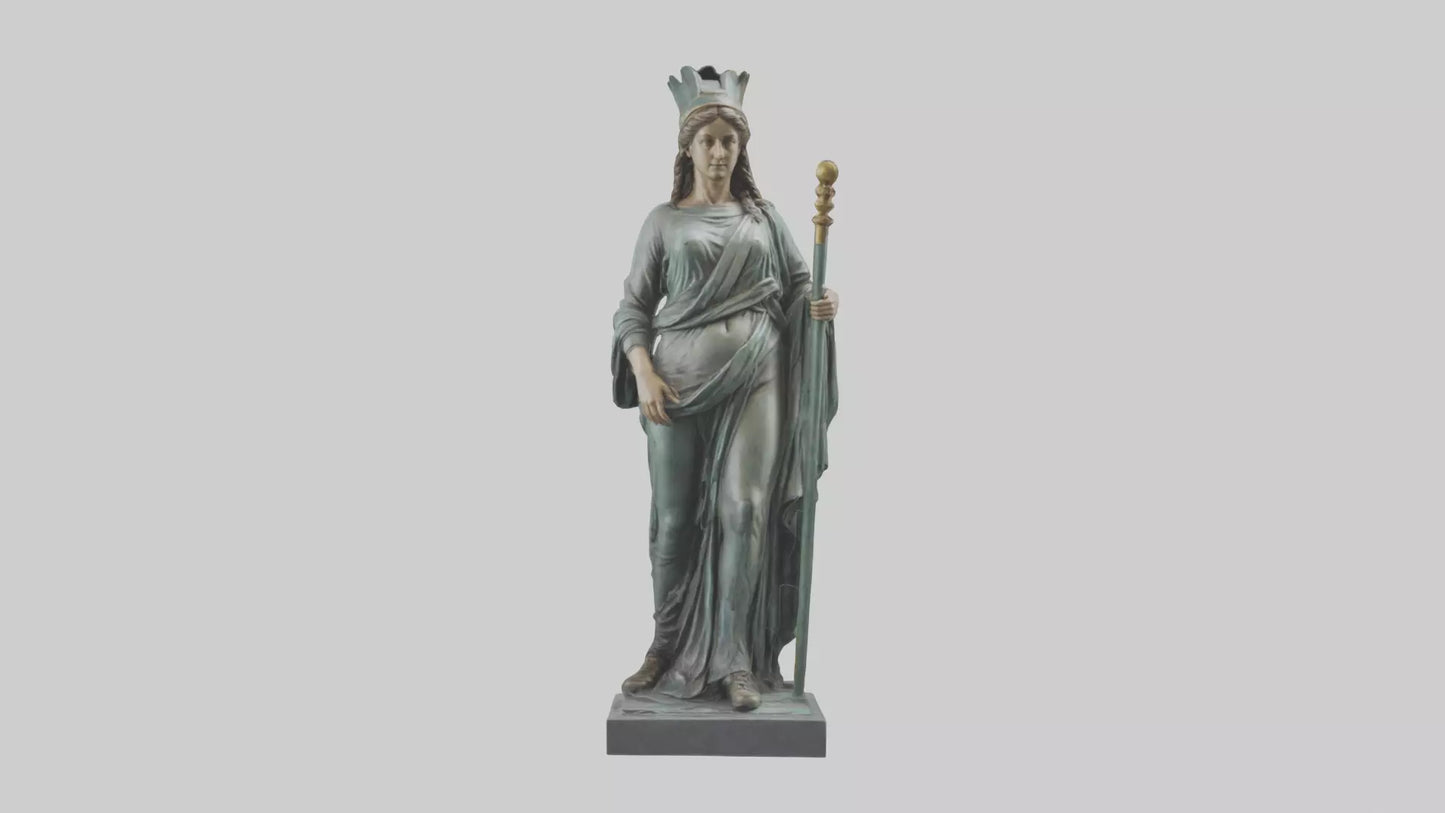 Juno statue model VR / AR / low-poly