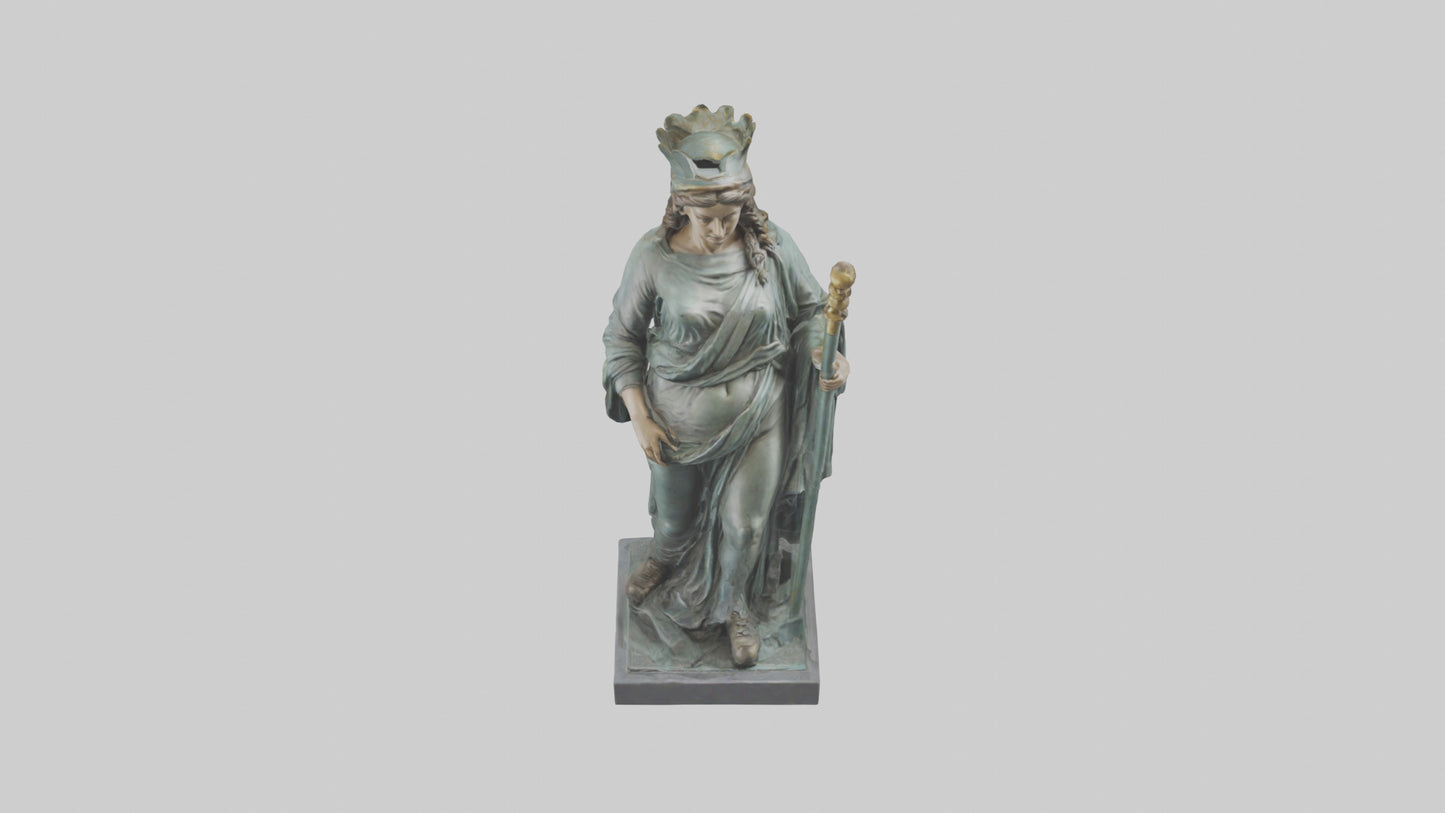 Juno statue model VR / AR / low-poly