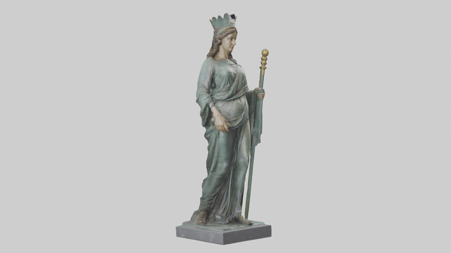 Juno statue model VR / AR / low-poly