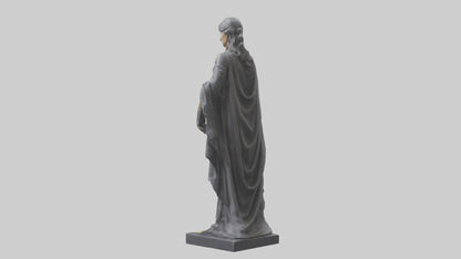 3D model Justice Lady statue model 2 VR / AR / low-poly