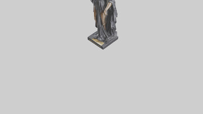 3D model Justice Lady statue model 2 VR / AR / low-poly
