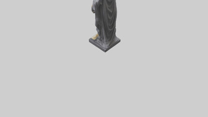 3D model Justice Lady statue model 2 VR / AR / low-poly