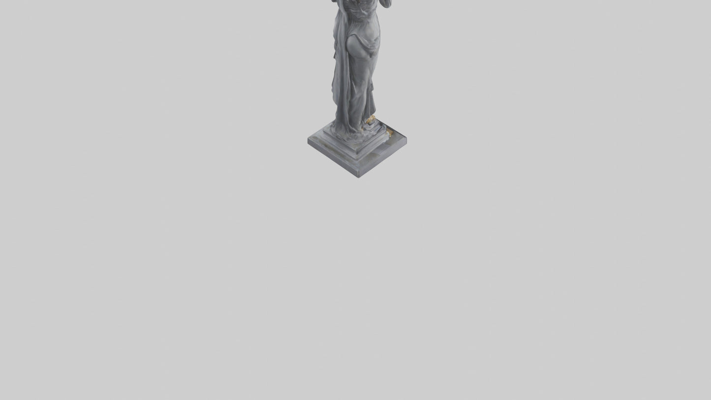 Justice Lady statue model VR / AR / low-poly