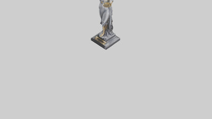 Justice Lady statue model VR / AR / low-poly
