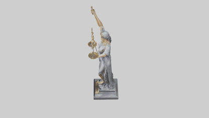 Justice Lady statue model VR / AR / low-poly