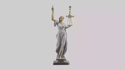 Justice Lady statue model VR / AR / low-poly