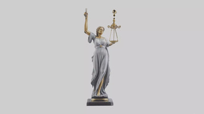 Justice Lady statue model VR / AR / low-poly