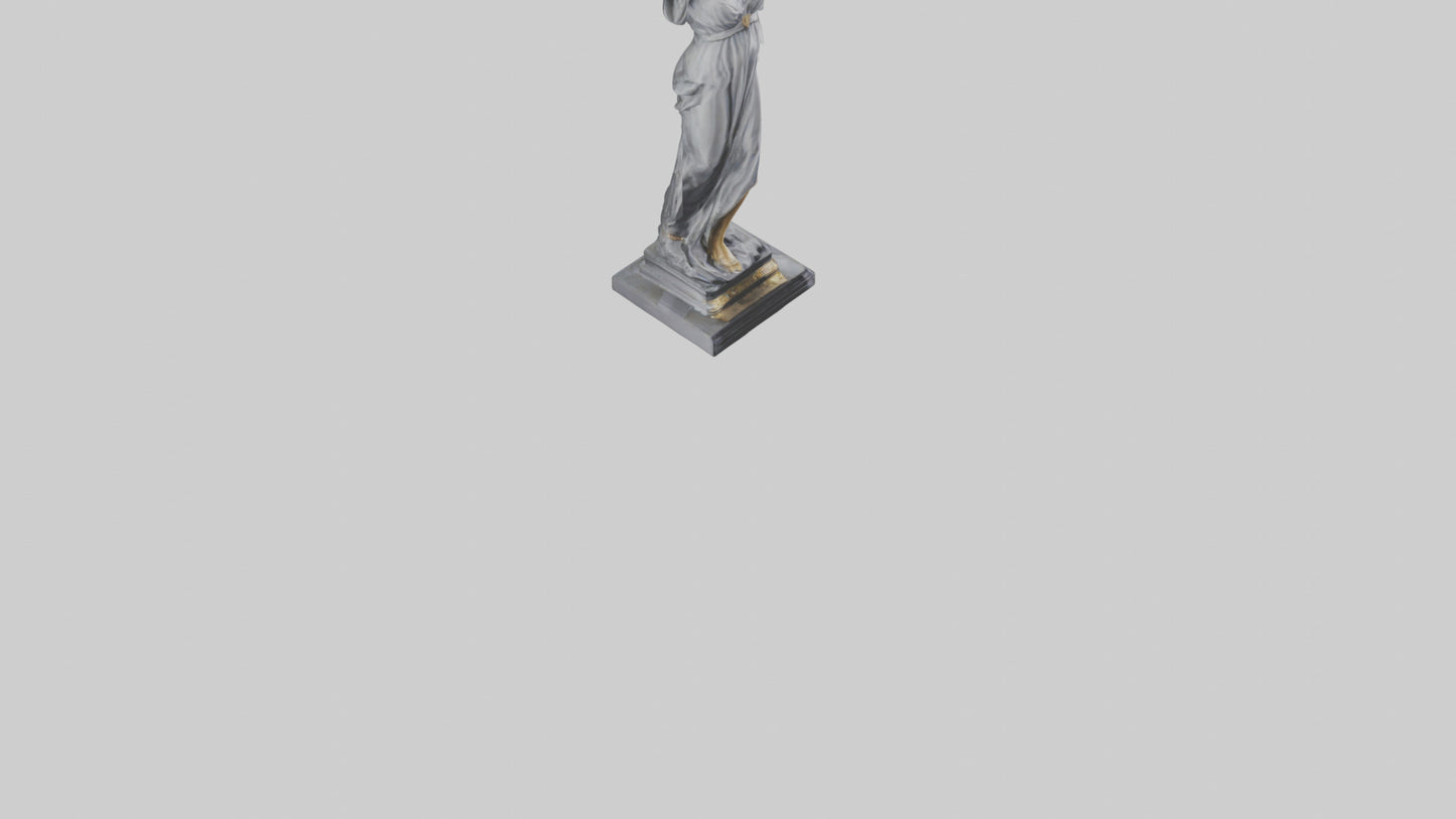 Justice Lady statue model VR / AR / low-poly
