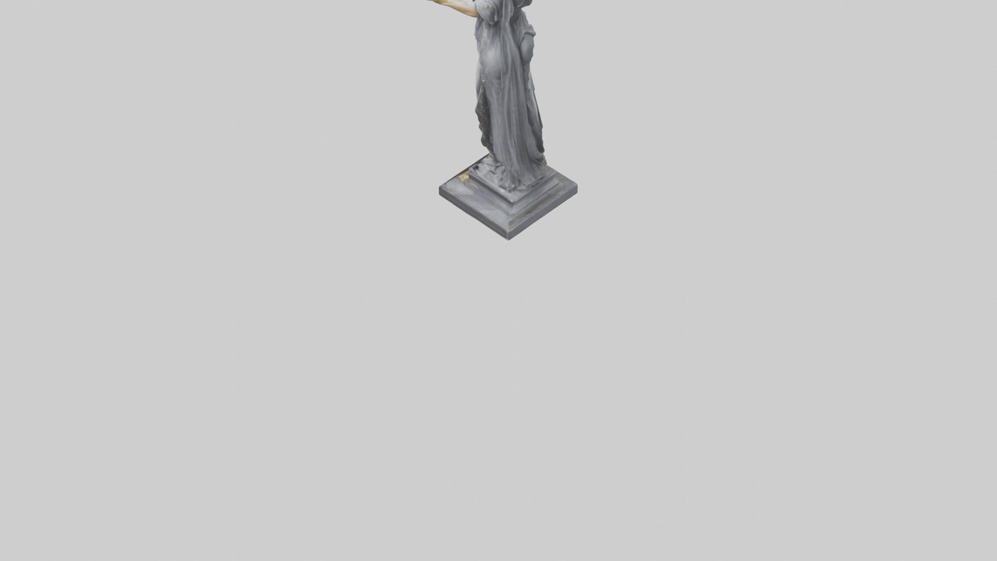 Justice Lady statue model VR / AR / low-poly