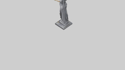 Justice Lady statue model VR / AR / low-poly