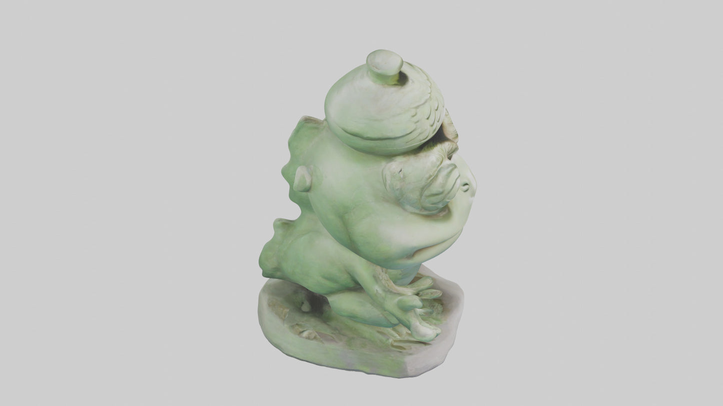 3D model Kappa statue model VR / AR / low-poly