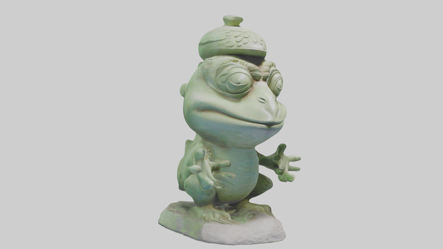 3D model Kappa statue model VR / AR / low-poly