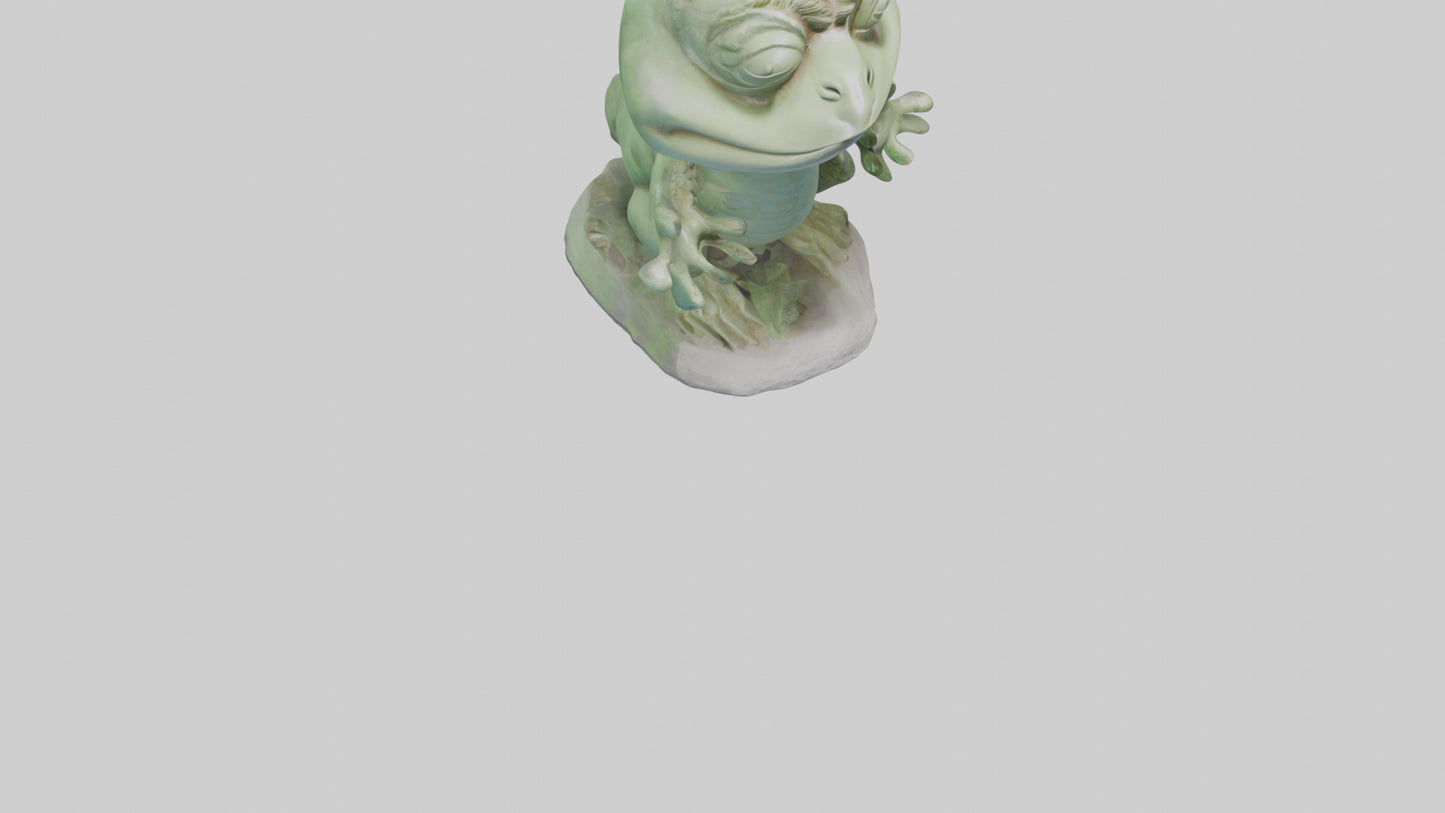 3D model Kappa statue model VR / AR / low-poly
