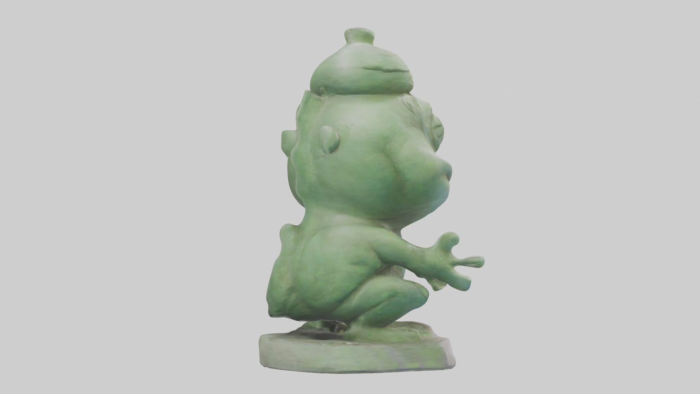3D model Kappa statue model VR / AR / low-poly