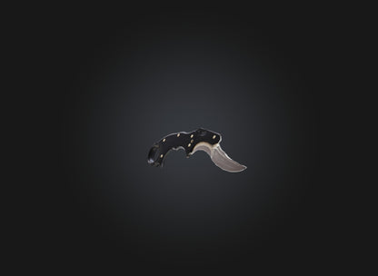 3D model karambit knife VR / AR / low-poly