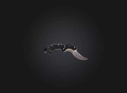 3D model karambit knife VR / AR / low-poly