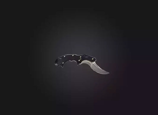 3D model karambit knife VR / AR / low-poly