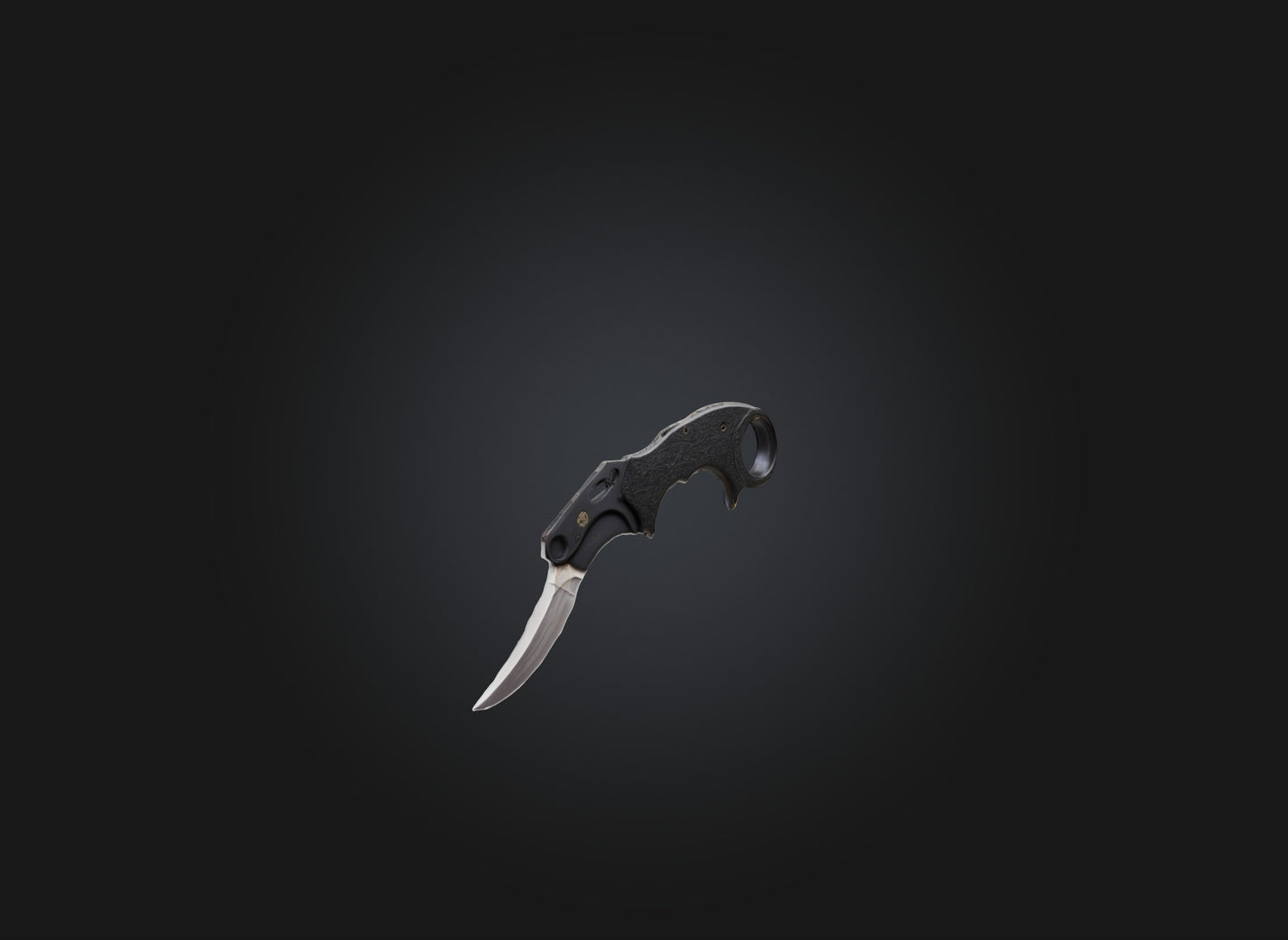 3D model karambit knife VR / AR / low-poly