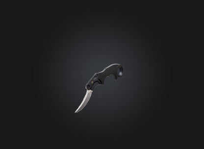 3D model karambit knife VR / AR / low-poly