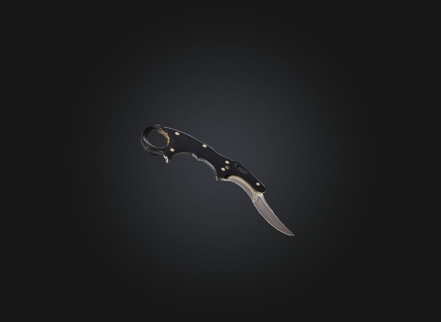 3D model karambit knife VR / AR / low-poly