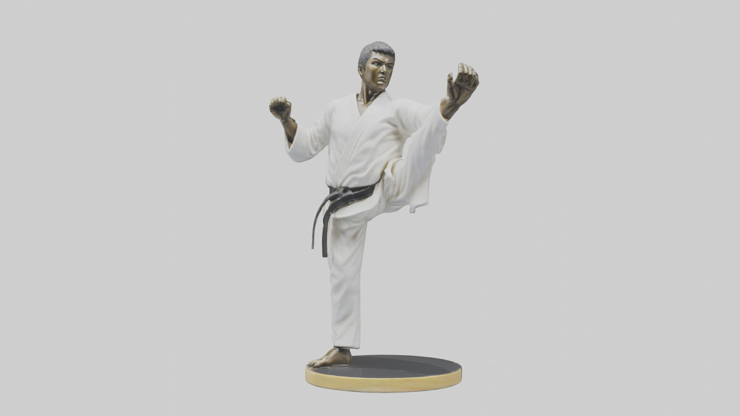 3D model Karate Black Belt Statue model VR / AR / low-poly