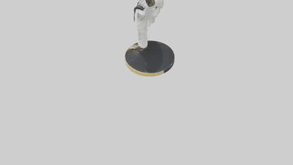 3D model Karate Black Belt Statue model VR / AR / low-poly