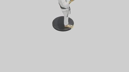 3D model Karate Black Belt Statue model VR / AR / low-poly