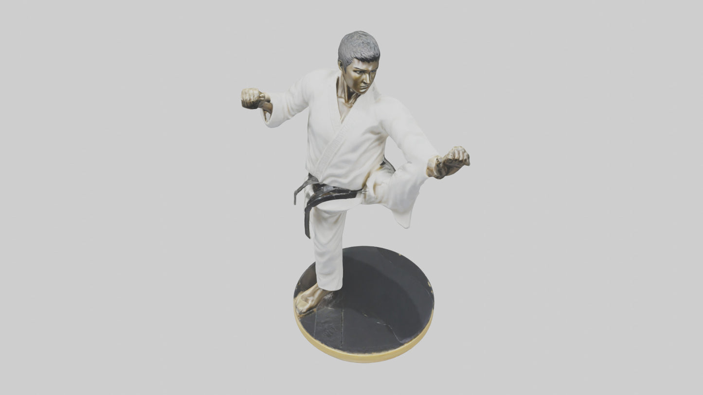 3D model Karate Black Belt Statue model VR / AR / low-poly