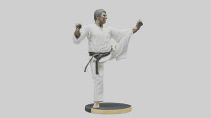 3D model Karate Black Belt Statue model VR / AR / low-poly