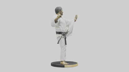 3D model Karate Black Belt Statue model VR / AR / low-poly