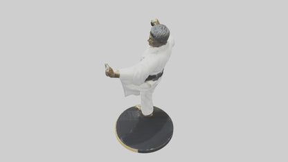 3D model Karate Black Belt Statue model VR / AR / low-poly