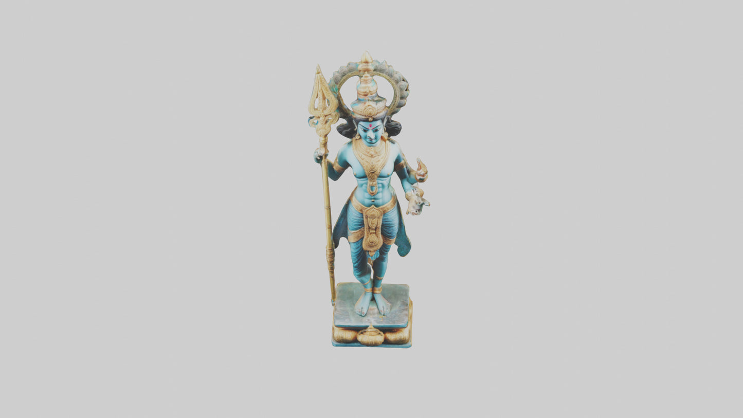 Kartikeya statue model VR / AR / low-poly