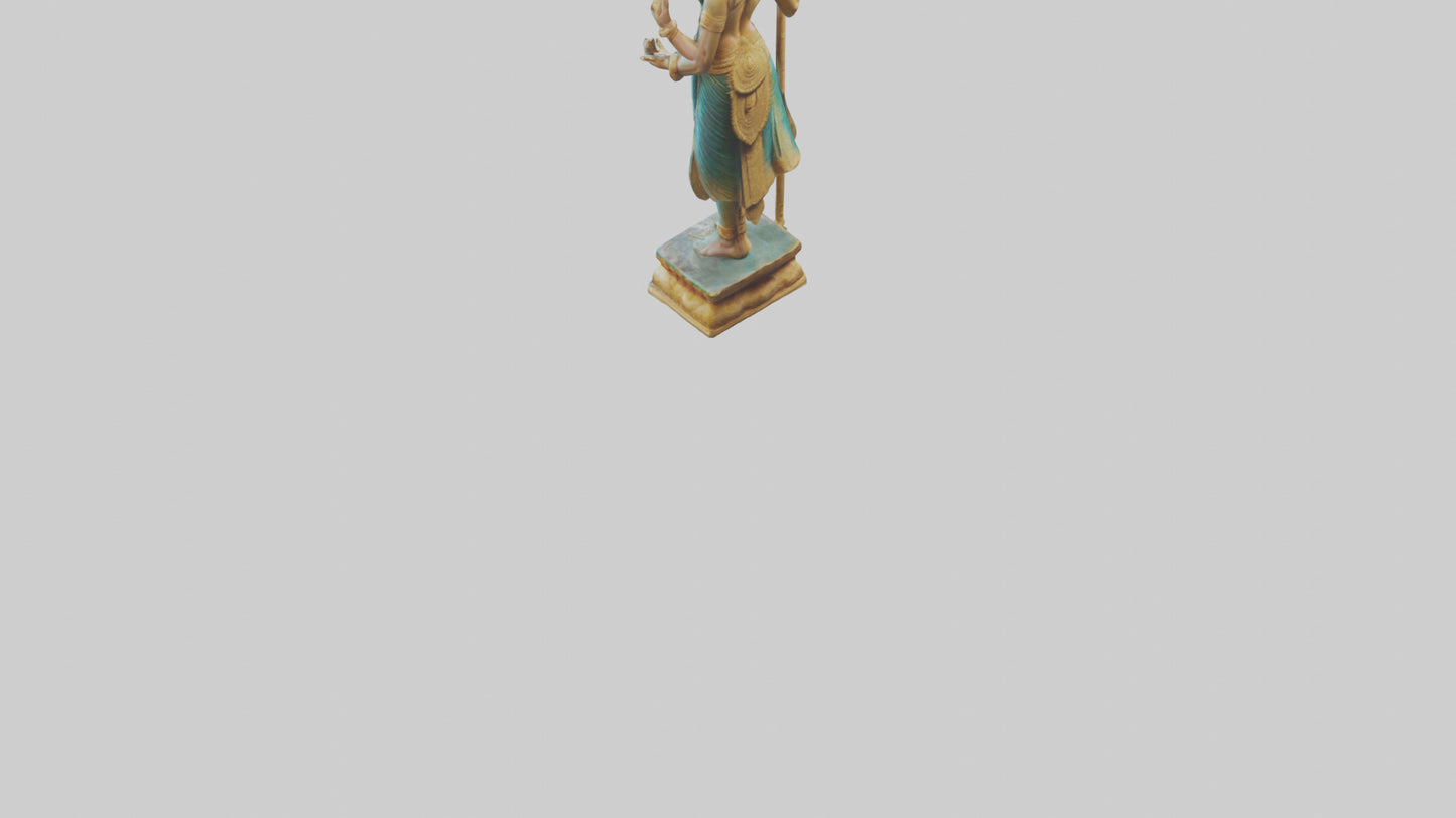 Kartikeya statue model VR / AR / low-poly