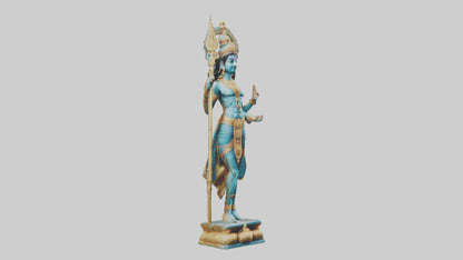 Kartikeya statue model VR / AR / low-poly