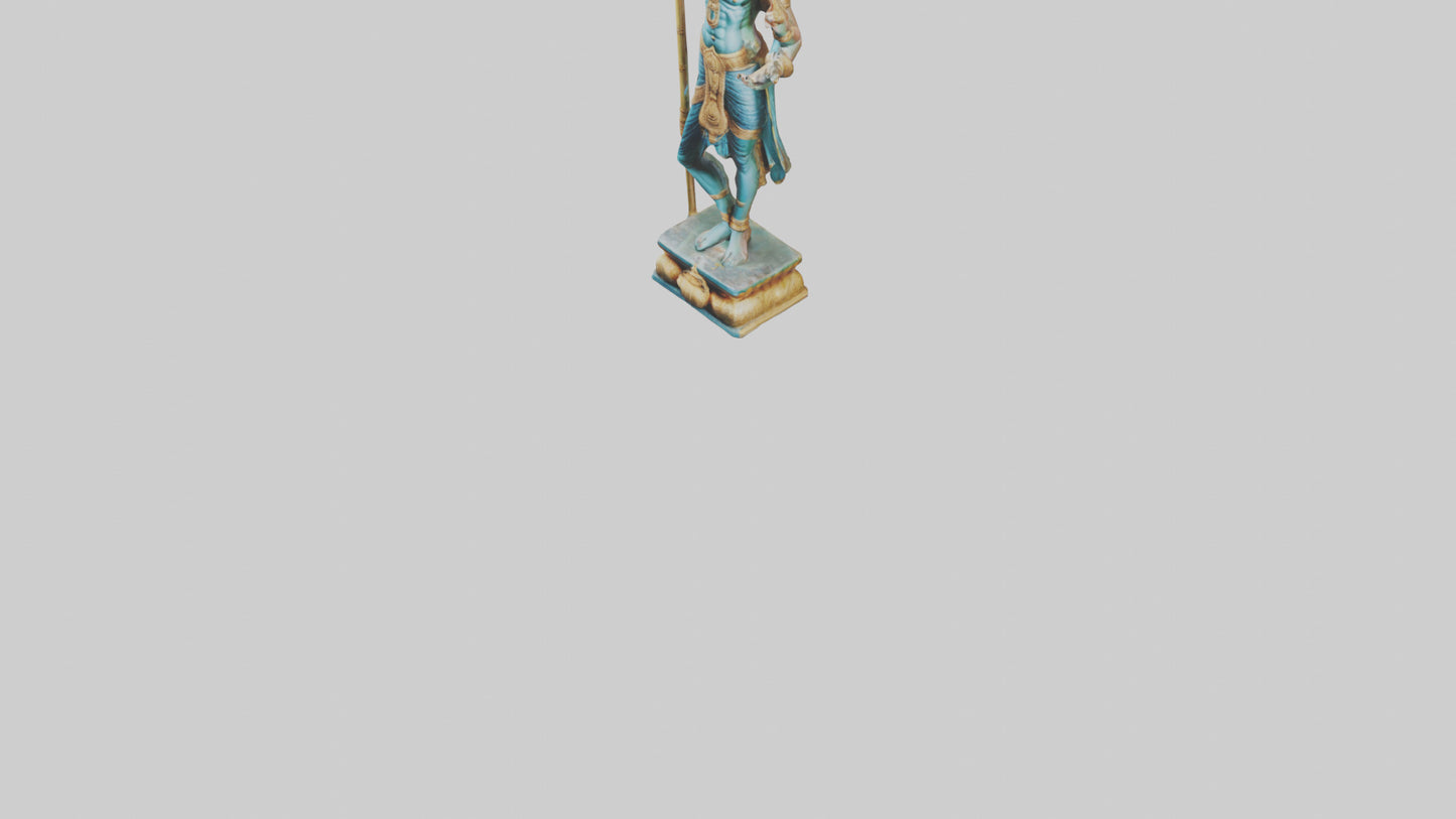 Kartikeya statue model VR / AR / low-poly