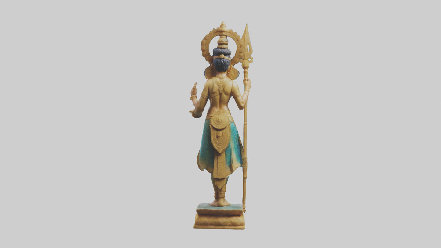Kartikeya statue model VR / AR / low-poly