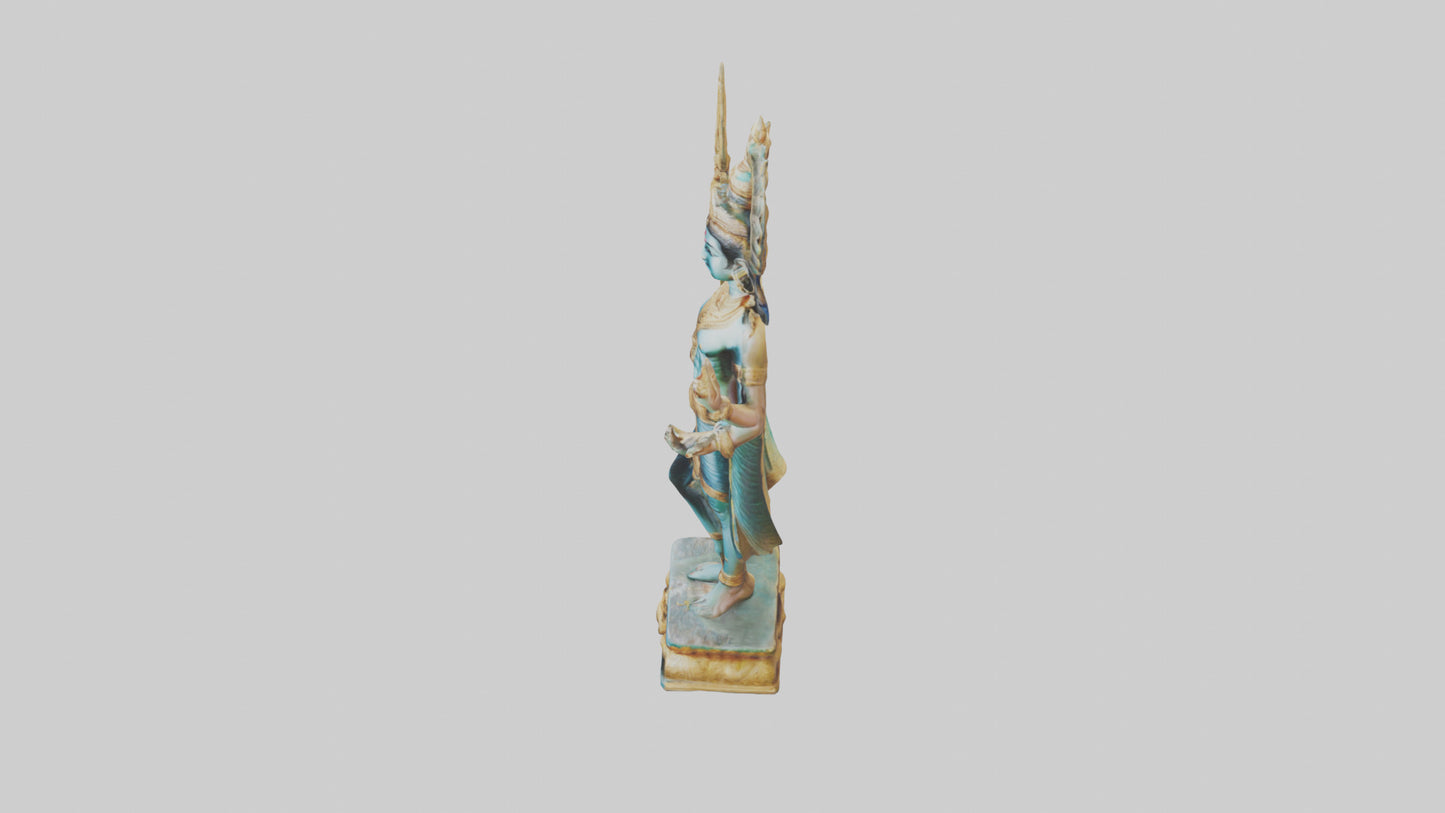 Kartikeya statue model VR / AR / low-poly