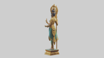 Kartikeya statue model VR / AR / low-poly