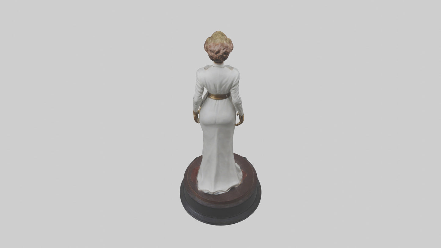 3D model Katharine Hepburn statue model VR / AR / low-poly